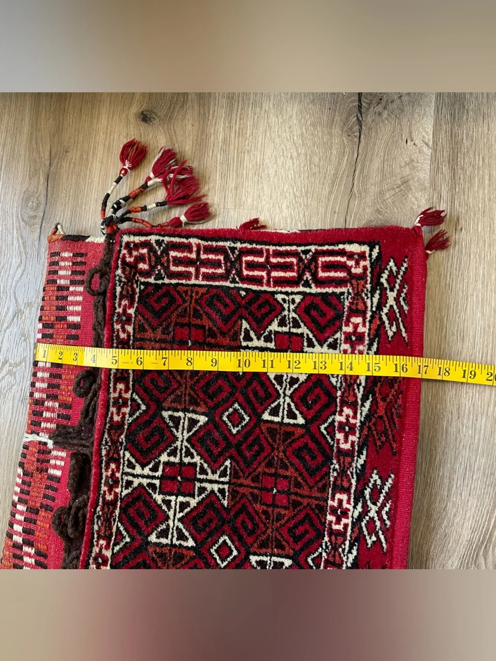 19th - early 20th Century Turkmen Khorjin Tribal Saddlebag  Amazing Condition